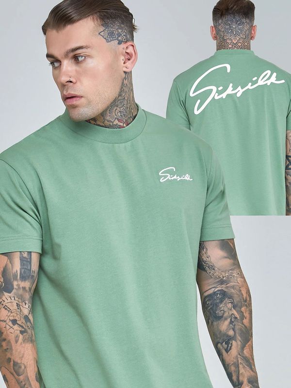 Green Script Tee