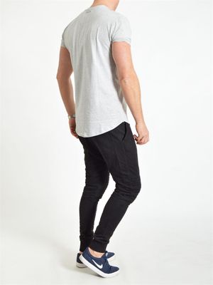 Athleisure Scoop Tee Grey Melange