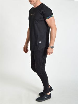 Multicolor Tee Black