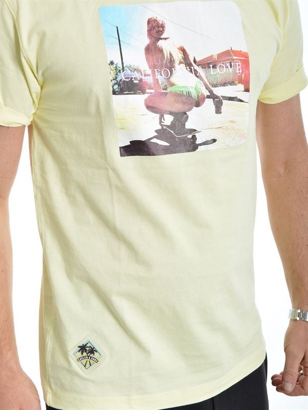 Cali Love Tee Pale Yellow