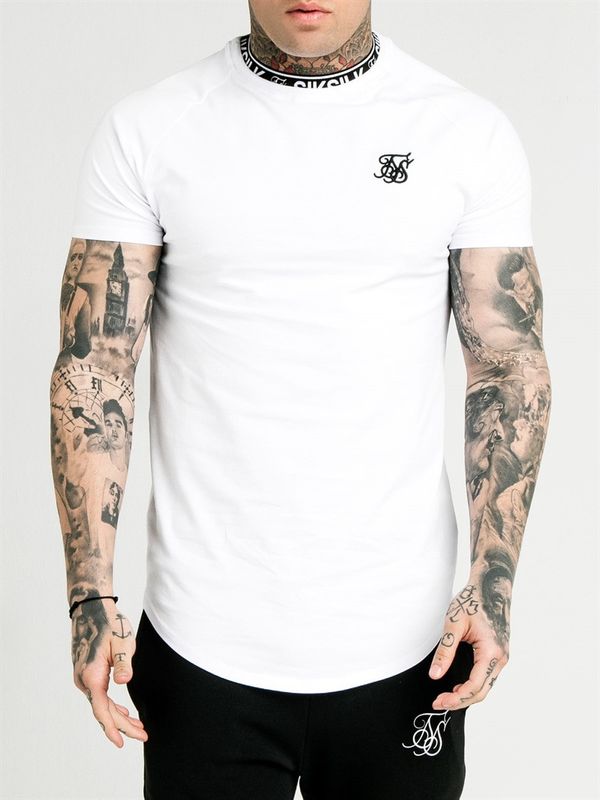 DA Curved Hem Gym Tee White