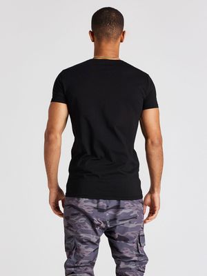 Logo S/S Muscle Fit Tee Black