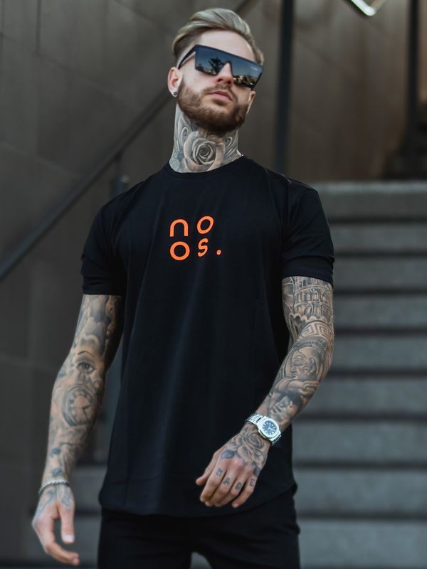Gym Scoop Tee Black/Neon Orange