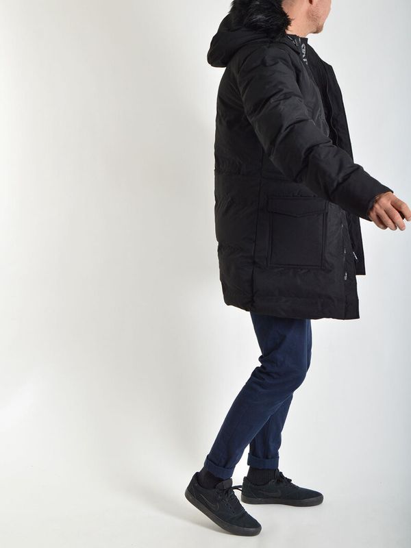 Poly Fur Parka Black