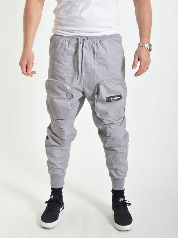 Front Pocket Cargo Pants Grey