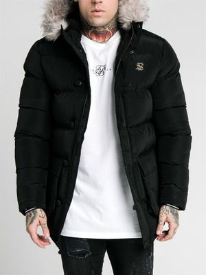 Rip Stop Puff Parka Black