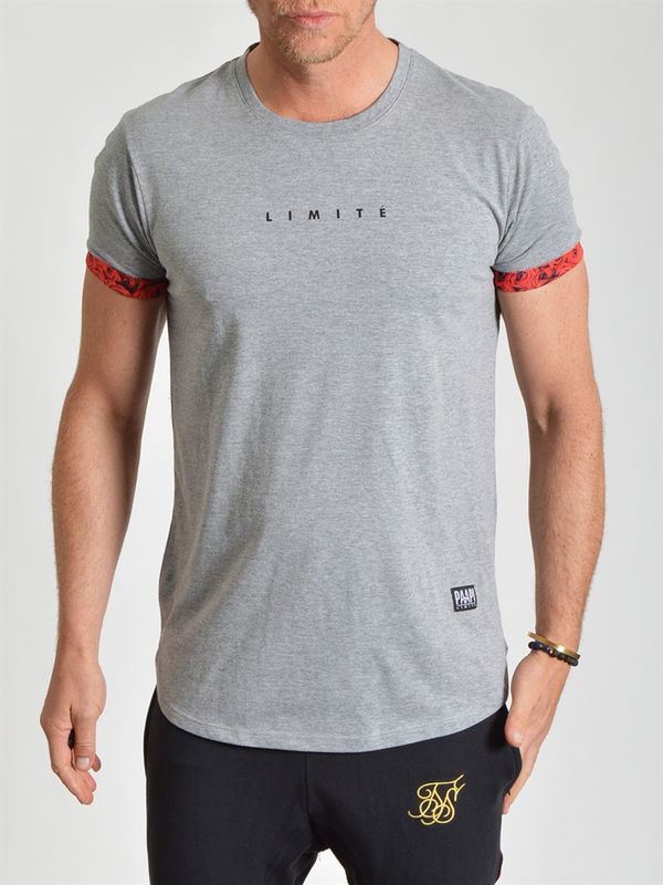 Rose Sleeves Tee Grey
