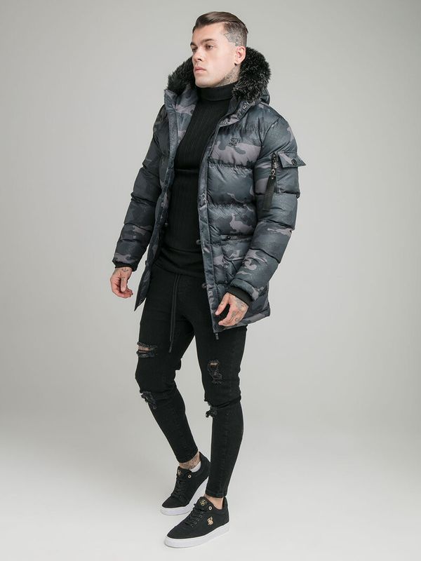 Advanced Puff Parka Black Camo