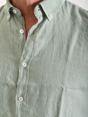 Linston Linen Shirt Nil Green
