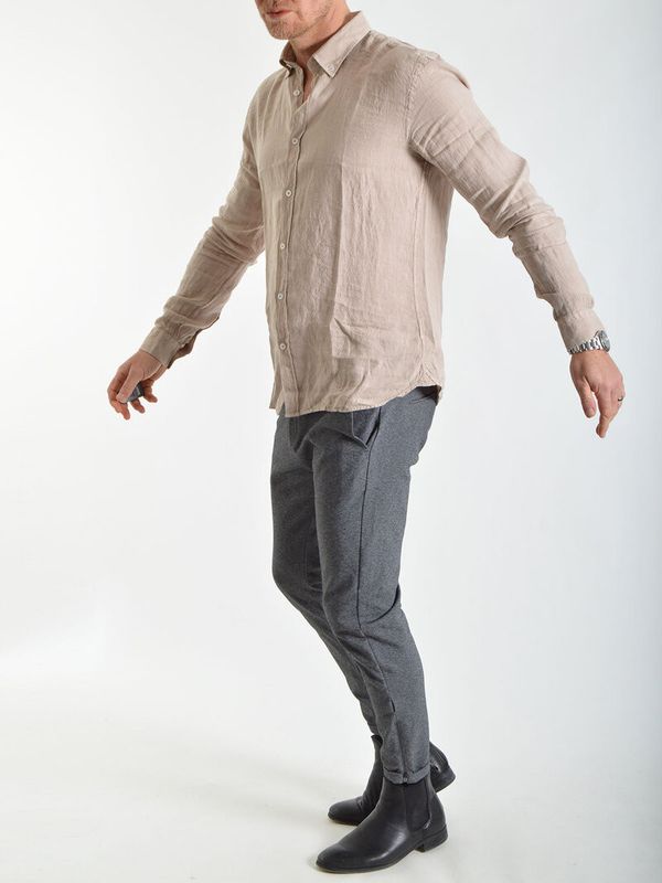 Linston Linen Shirt Sand