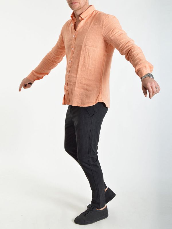 Linston Linen Shirt Orange