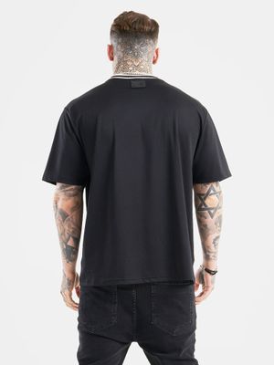 Messi x Drop Shoulder Tee Black
