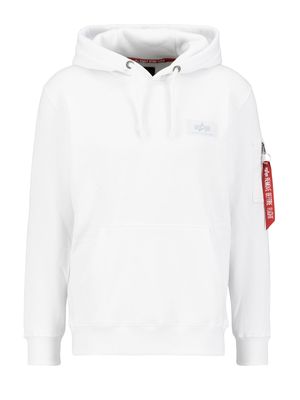 Back Print Hoody White