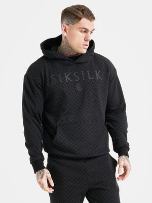Messi x Monogram Oversized Hoodie Black