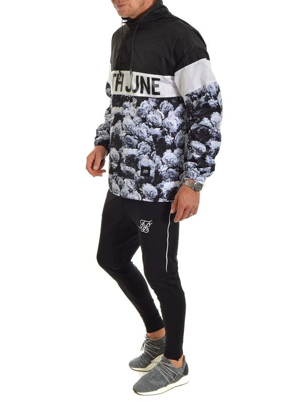 Flower Anorak Black/White