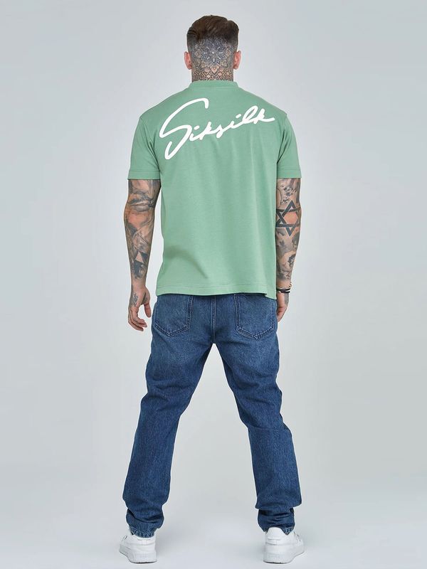 Green Script Tee