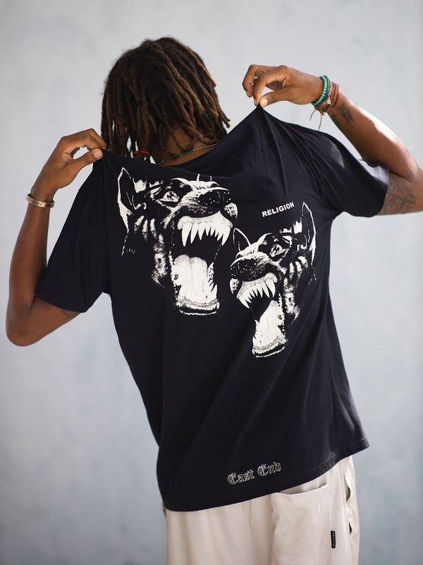 Growl Tee Black