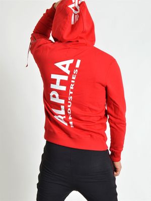 Back Print Hoody Speed Red