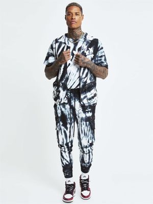 SA Utility Vest Black/White Tie Dye