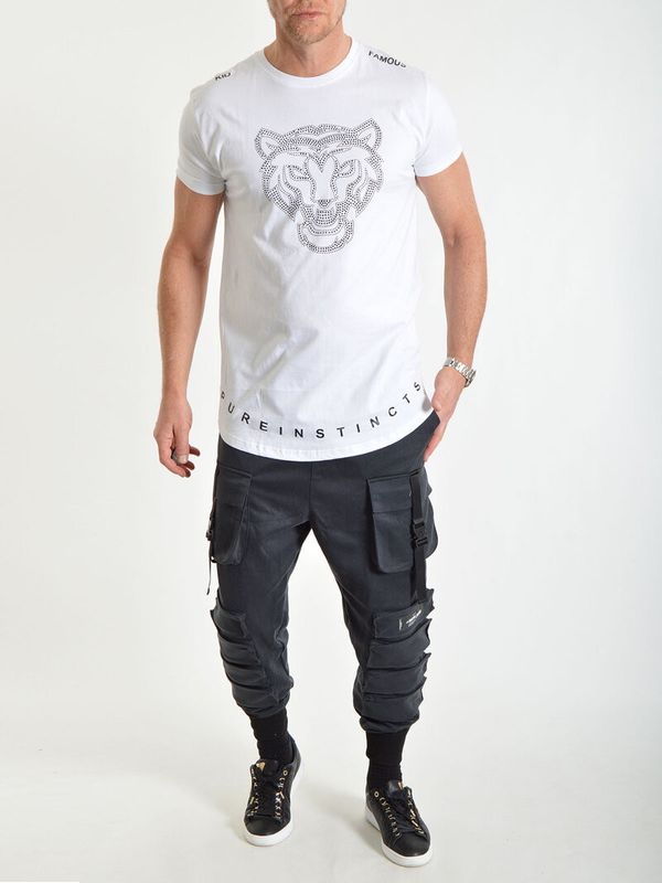 Crystal Tiger Tee White