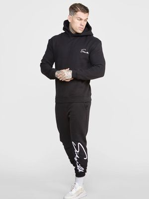 Script Hoodie Black