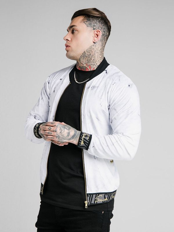 Marble Velour Bomber
