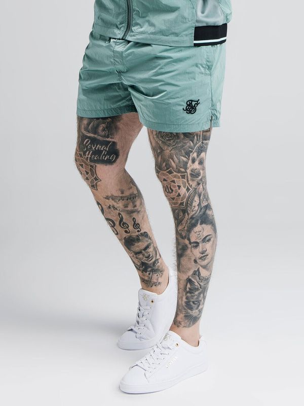 Adapt Crushed Nylon Shorts Pacific