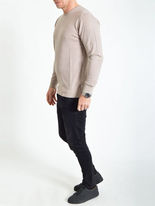 Johannes Merino Sweater Sand