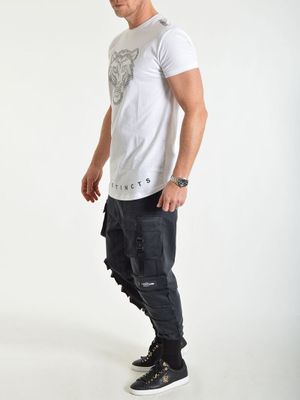 Crystal Tiger Tee White