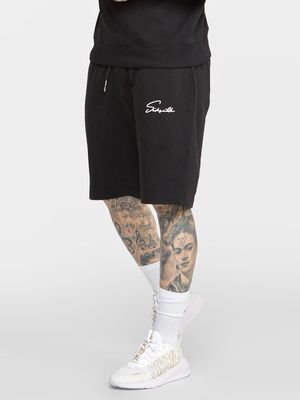 Script Shorts Black