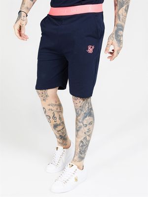 Neon Tech Shorts Navy/Pink