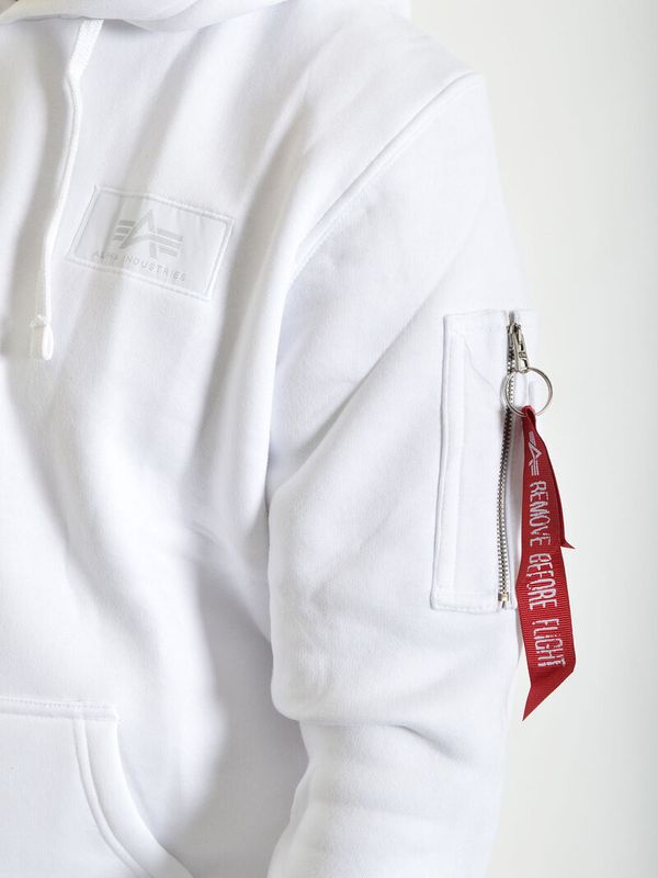 Back Print Hoody White