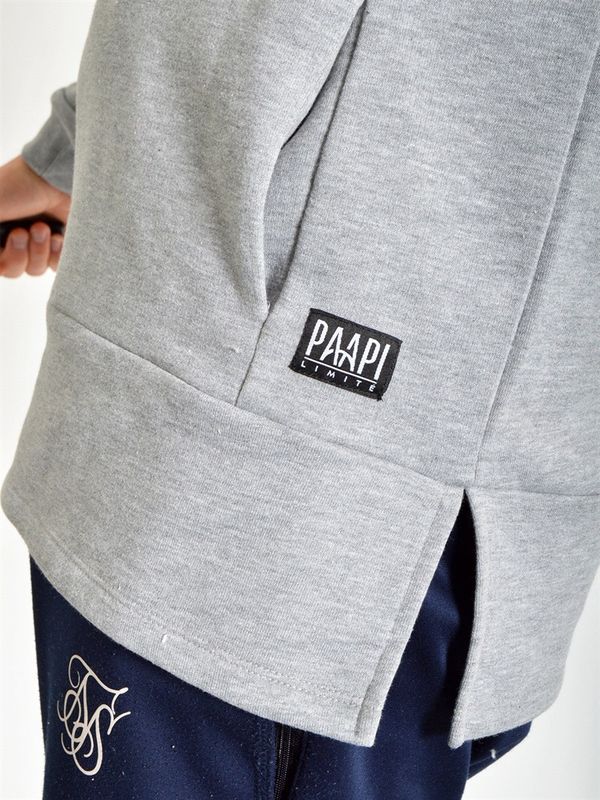Limité Logo Hoodie Grey Melange