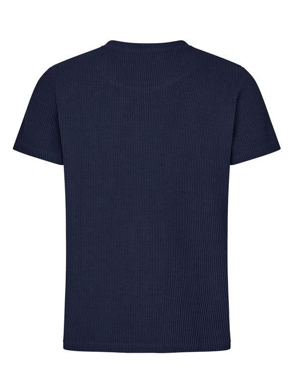Lucas Waffle T-shirt Navy