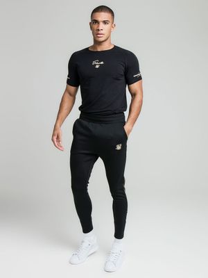 Exposed Tape Joggers Black