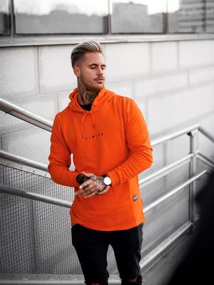 Limité Logo Hoodie Orange