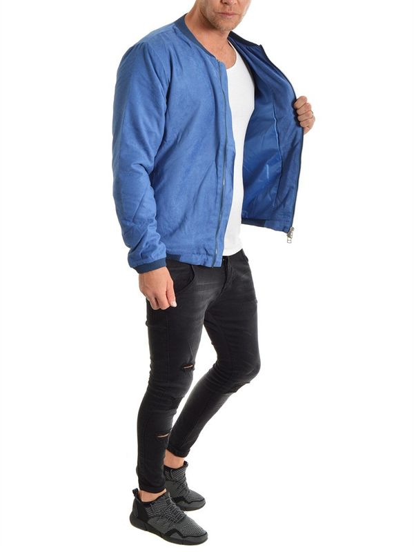 DiD Suede Bomber Blue