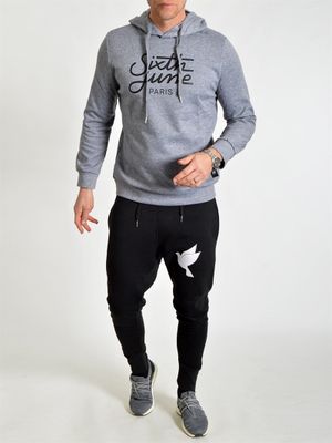 Sixth Logo Hoodie Grey