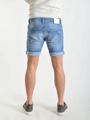 Mike Shorts Used Blue Destroy