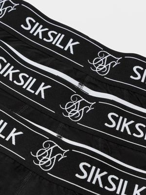 Sik Silk Boxers 3 Pack Svart