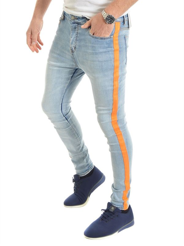 Orange Side Band Jeans