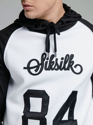 Retro Sports Hoodie Black/White