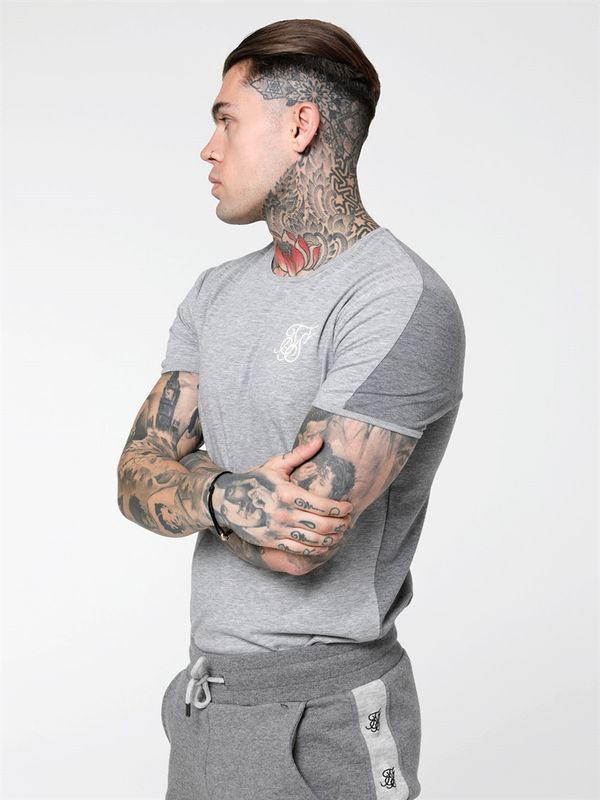 Contrast Industry Gym Tee Grey