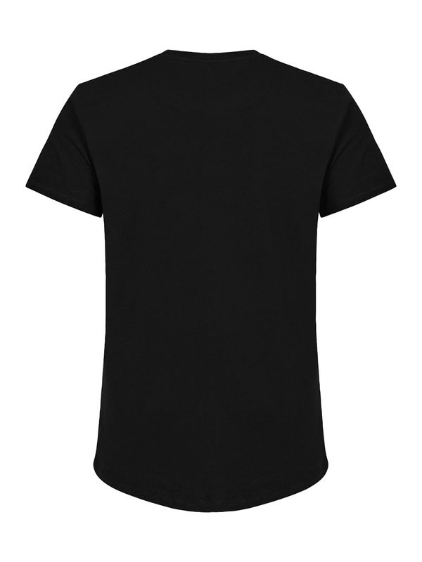 Big Logo Scoop Tee Black/Neon Yellow