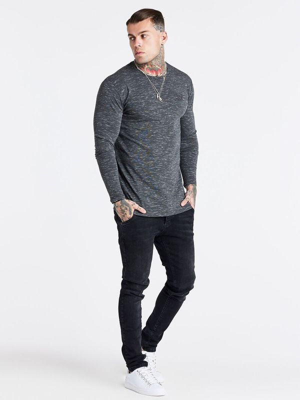 L/S Gym Tee Black Marl