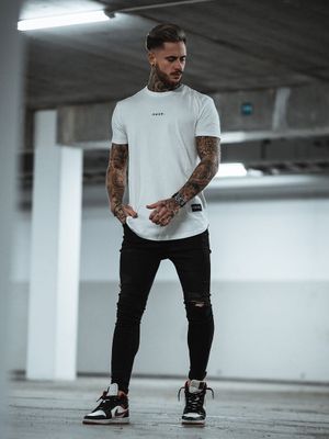 Sports Scoop Tee White