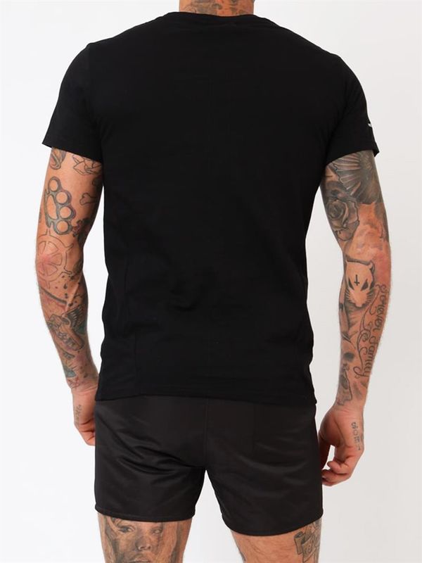 Skeleton Flower Tee Black