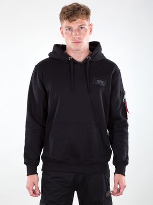 Back Print Hoody Black