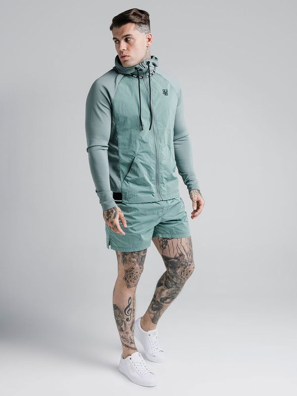 Adapt Crushed Nylon Shorts Pacific