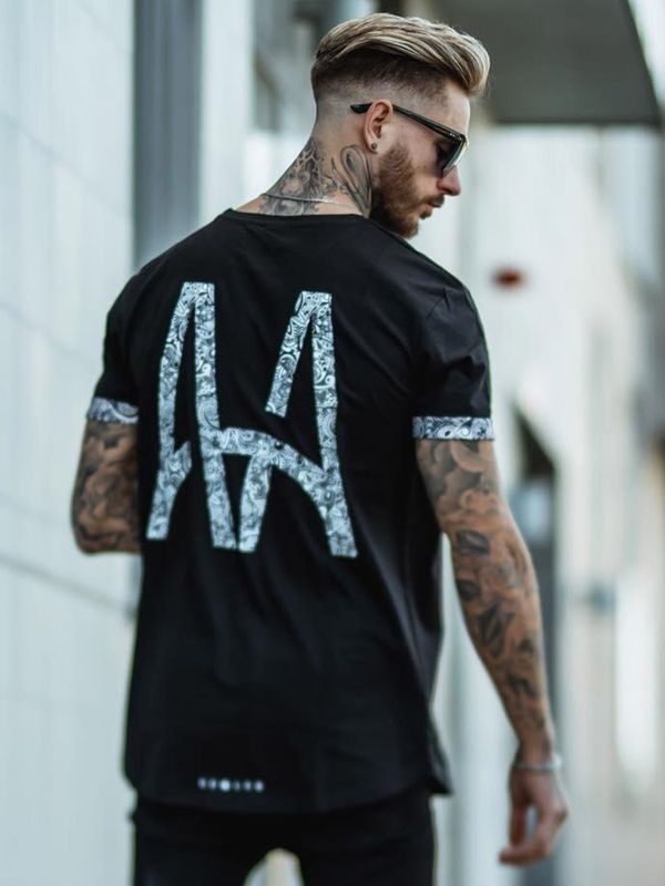 AA Paisley Tee Black